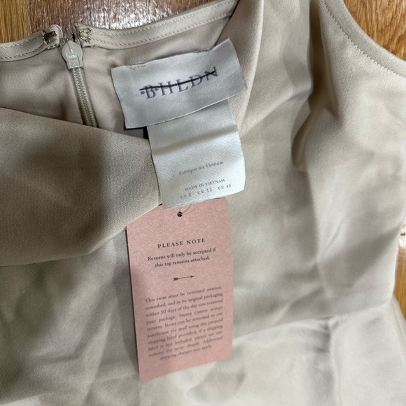 BHLDN OYSTER Cali Satin Charmeuse Dress - Picture 7 of 8